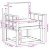 vidaXL Canap&eacute; d&rsquo;ext&eacute;rieur Bois d'acacia massif et polyester Naturel