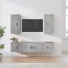 vidaXL Ensemble de meubles TV 5 pcs Sonoma gris Bois d'ingénierie