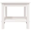 vidaXL Table basse Blanc 50x50x45 cm Bois massif de pin
