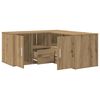 vidaXL Armoire d'angle ch&ecirc;ne artisanal 160x40x45 cm bois d'ing&eacute;nierie