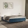 vidaXL Matelas de lit à ressorts ensachés Bleu foncé 180x200x20 cm