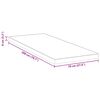 vidaXL Surmatelas Blanc 70 x 200 cm Tissu jacquard