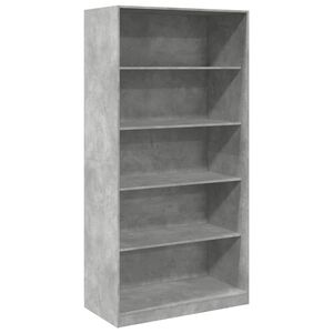 vidaXL Garde-robe Gris b&eacute;ton 100x50x200 cm Agglom&eacute;r&eacute;