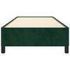 vidaXL Cadre de lit sans matelas vert fonc&eacute; 100x200 cm velours