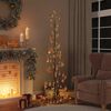 vidaXL Sapin de No&euml;l &agrave; LED avec boules 120 LED blanc chaud 180 cm