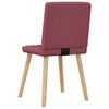 vidaXL Chaises à manger lot de 4 rouge bordeaux tissu