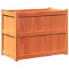 vidaXL Jardini&egrave;re cire marron 90x50x70 cm bois de pin massif
