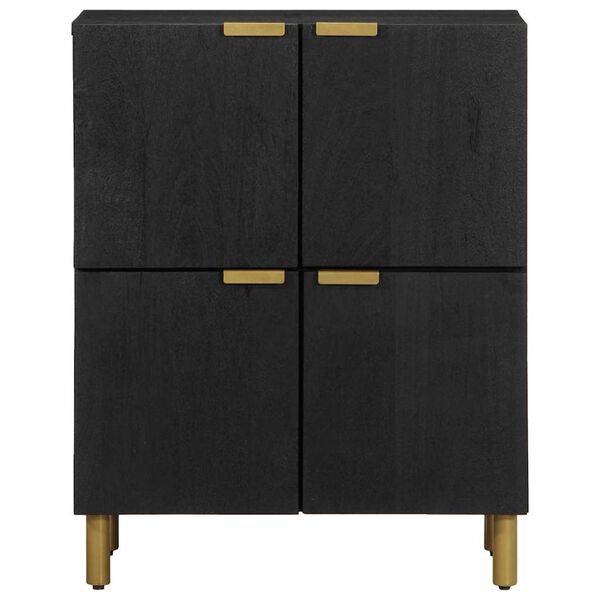 vidaXL Buffet noir 60x33x75 cm bois d'ing&eacute;nierie
