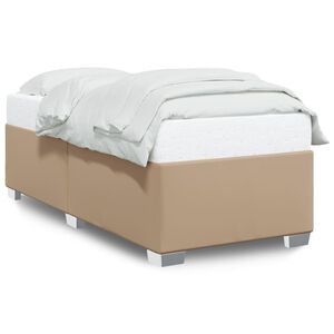 vidaXL Cadre de lit sans matelas cappuccino 90x200 cm similicuir