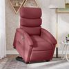 vidaXL Fauteuil inclinable rouge bordeaux tissu