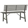 vidaXL Banc de jardin 110 cm Acier Noir