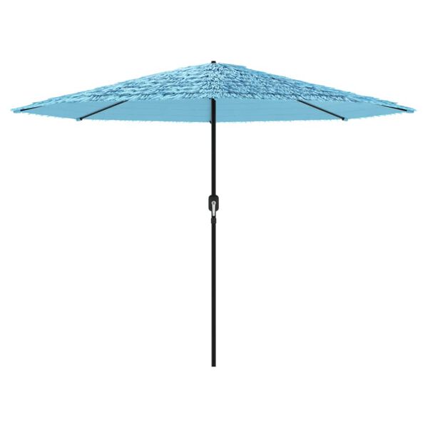 vidaXL Parasol de jardin avec m&acirc;t en acier bleu 388x388x248 cm