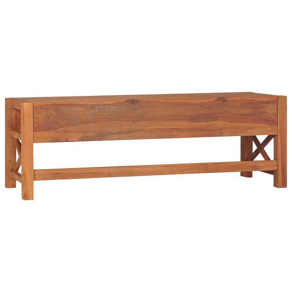 vidaXL Meuble TV avec tiroirs 120x40x45 cm bois de teck solide
