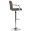 vidaXL Tabouret de bar Taupe Tissu