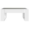 vidaXL Table basse avec LED infini blanc 70x53x30 cm
