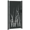 vidaXL Porte de Jardin Noir 100 x 175 cm Acier peint par poudre