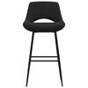 vidaXL Tabouret de bar Noir Velours