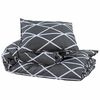 vidaXL Ensemble de housse de couette Gris 200x200 cm Coton