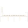 vidaXL Lit pour personne &acirc;g&eacute;e sans matelas blanc 120x200cm bois massif
