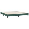vidaXL Cadre de lit sans matelas vert fonc&eacute; 180x220 cm velours