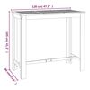 vidaXL Ensemble de bar de jardin 7 pcs bois d'acacia solide