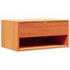vidaXL Table de chevet Brun cire 50 x 32,5 x 24 cm Bois massif en pin