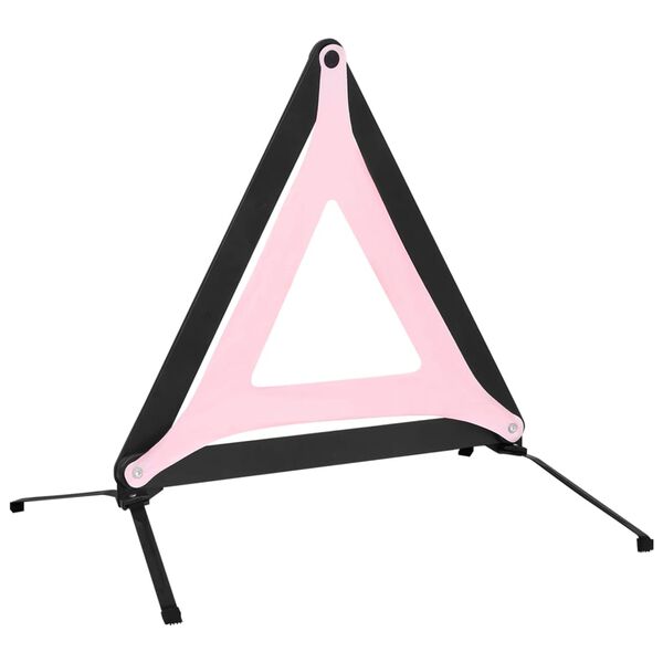vidaXL Triangles de signalisation routi&egrave;re 4pcs Rouge 56,5x36,5x44,5cm