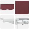 vidaXL Auvent R&eacute;tractable Bordeaux 250 x 200 cm tissu