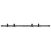 vidaXL Kit de porte d'armoire coulissante 122 cm acier au carbone