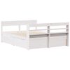 vidaXL Cadre de lit sans matelas blanc 120x200 cm bois de pin massif