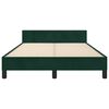 vidaXL Cadre de lit sans matelas vert fonc&eacute; 120x200 cm velours