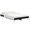 vidaXL Cadre de lit sans matelas noir 120x190 cm bois d'ing&eacute;nierie