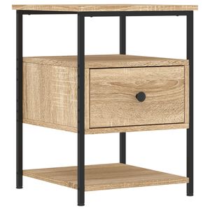 vidaXL Table de chevet ch&ecirc;ne sonoma 40x42x56 cm bois d'ing&eacute;nierie