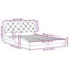 vidaXL Cadre de lit sans matelas cr&egrave;me 120x200 cm tissu
