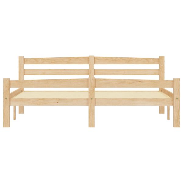 vidaXL Cadre de lit sans matelas bois massif de pin 160x200 cm