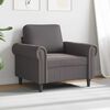 vidaXL Fauteuil Gris 60 cm Similicuir
