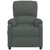 vidaXL Fauteuil de massage inclinable Gris fonc&eacute; Tissu