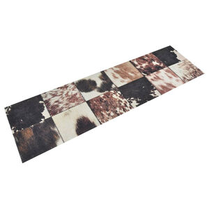 vidaXL Tapis de cuisine lavable impression peau d'animal 45x150 cm