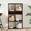 vidaXL Bibliothèque chêne fumé 66x31x112 cm bois d'ingénierie
