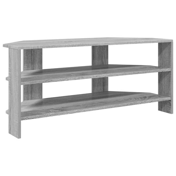 vidaXL MeubleTVd'Angle Gris Sonoma 102x40,5x45cm Bois d'ing&eacute;nierie