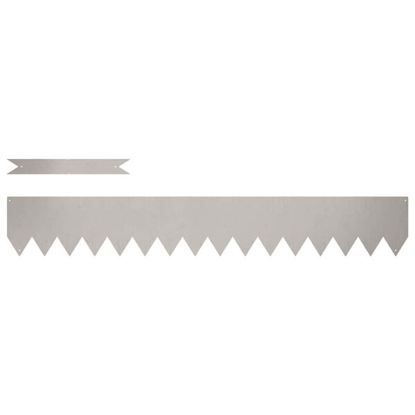 vidaXL Bordure de Pelouse 20 pcs Marron 100 x 0.05 x 20 cm