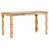 vidaXL Table de salle &agrave; manger 140x70x76cm Bois de r&eacute;cup&eacute;ration massif