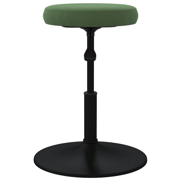 vidaXL Tabouret de massage Velours Vert fonc&eacute;