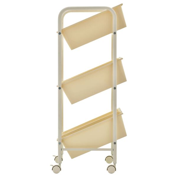 vidaXL Chariot de rangement pour jouets &agrave; 6 paniers Blanc Plastique