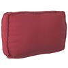 vidaXL Set de coussins de palette 2 pcs Bordeaux Tissu Oxford