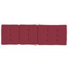 vidaXL Coussins de chaise longue lot de 2 rouge bordeaux tissu oxford
