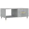 vidaXL Table basse gris béton 90x50x40 cm bois d'ingénierie