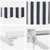vidaXL Auvent r&eacute;tractable anthracite et blanc 5x3 m tissu et aluminium