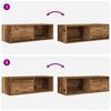 vidaXL Meubles TV 2 pcs vieux bois 80x31x25,5 cm bois d'ingénierie