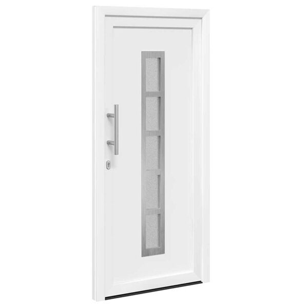 vidaXL Porte Frontale Blanc 88 x 200 cm PVC